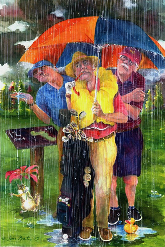 Rain Delay
21 x 14” - $300
Matted and framed in black